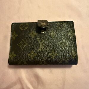 Louis Vuitton Black and Brown Monogram Wallet